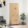 vidaXL Skř&iacute;ň highboard dub sonoma 69,5 x 34 x 180 cm kompozitn&iacute; dřevo