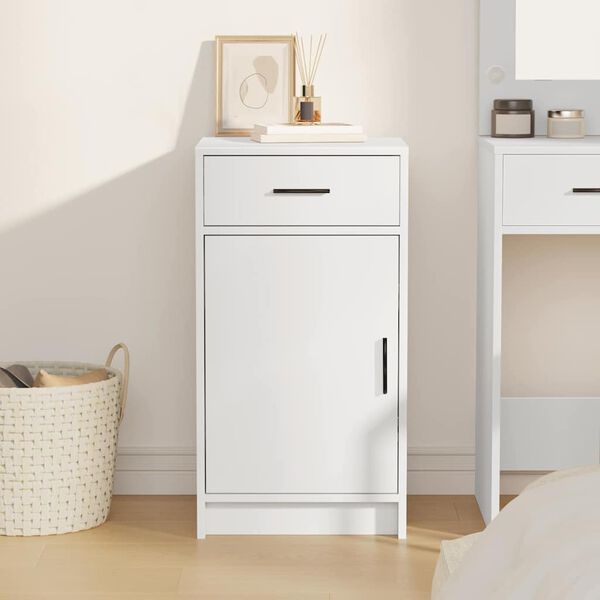 vidaXL Serv&iacute;rovac&iacute; skř&iacute;ň B&iacute;l&aacute; 40 x 40.5 x 75 cm Kompozitn&iacute; dřevo