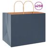 vidaXL Pap&iacute;rov&eacute; ta&scaron;ky 250 ks s uchy Modr&aacute; 32x22x24 cm