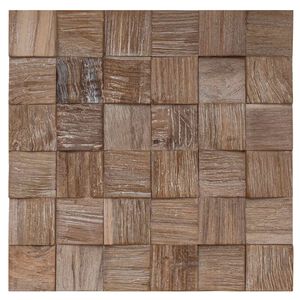 vidaXL Stěnov&yacute; panel 11 ks Př&iacute;rodn&iacute; 30 x 30 x 2 cm