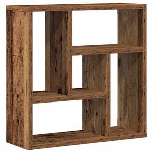 vidaXL N&aacute;stěnn&aacute; police old wood 45 x 16 x 45 cm kompozitn&iacute; dřevo