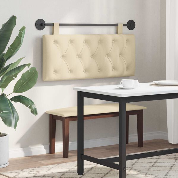 vidaXL Z&aacute;věsn&aacute; čeln&iacute; deska N&aacute;stěnn&yacute; Kr&eacute;mov&aacute; 110 x 55 x 7 cm textil