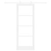 vidaXL Posuvné dveře ORKDAL Bílá a černá 78 x 202 cm