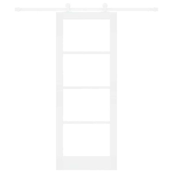 vidaXL Posuvné dveře ORKDAL Bílá a černá 78 x 202 cm