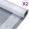vidaXL Kryc&iacute; plachty 2 ks 260 g/m&sup2; 4 x 4 m b&iacute;l&eacute;