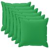 vidaXL Povlak na pol&scaron;t&aacute;ř 6 ks HOUTEN Zelen&aacute; 35 x 35 cm Polyester