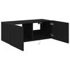 vidaXL TV wall cabinet Čern&yacute; dub 80 x 35 x 31 cm kompozitn&iacute; dřevo