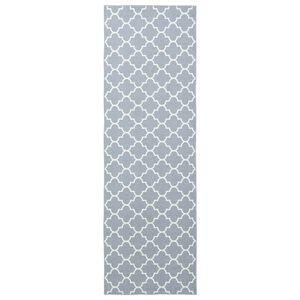 vidaXL Běhoun ORIZ 1150 gsm &Scaron;ed&aacute; a b&iacute;l&aacute;