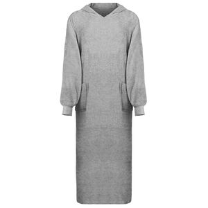 vidaXL Mikina s kapuc&iacute; KINN &Scaron;ed&aacute; XXL Bavlna