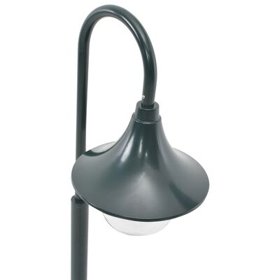 vidaXL Zahradní sloupová lampa E27 120 cm hliník tmavě zelená