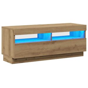 vidaXL TV skř&iacute;ňka s LED dub artisan 100 x 35 x 40 cm kompozitn&iacute; dřevo