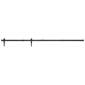 vidaXL Kov&aacute;n&iacute; pro posuvn&eacute; dveře skř&iacute;ně uhl&iacute;kov&aacute; ocel 183 cm