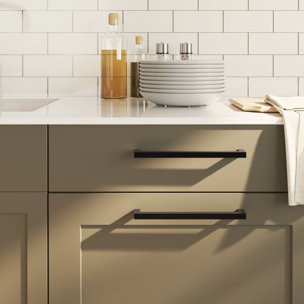 vidaXL N&aacute;bytkov&eacute; &uacute;chytky 10 ks čern&eacute; 224 mm nerezov&aacute; ocel