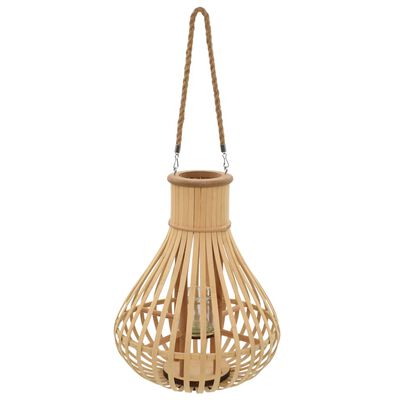 vidaXL Závěsná lucerna na svíčku bambus přírodní