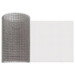 vidaXL S&iacute;ťovina 20 x 1000 cm 3 Mesh Nerezov&aacute; ocel 201 Stř&iacute;brn&aacute;