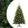 vidaXL Uměl&yacute; v&aacute;nočn&iacute; stromek s baňkami 120 cm 150 LED Tepl&aacute; b&iacute;l&aacute;