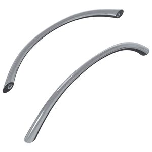 vidaXL Rukojeť 2 ks Stř&iacute;brn&aacute; 107 x 3.6 x 23 mm Nerezov&aacute; ocel