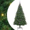 vidaXL Uměl&yacute; v&aacute;nočn&iacute; stromeček Zelen&aacute; 210 cm PVC, ocel a plast