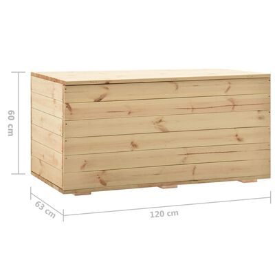 vidaXL Úložný box 120 x 63 x 60 cm masivní borové dřevo