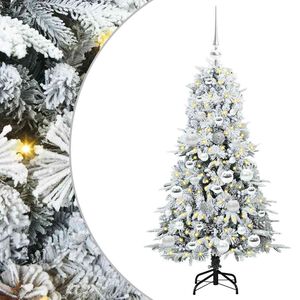 vidaXL Uměl&yacute; Skl&aacute;dac&iacute; V&aacute;nočn&iacute; Strom s stojanem B&iacute;l&aacute; 120 cm PE a PVC