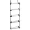 vidaXL Dveřn&iacute; organiz&eacute;r s 5 policemi 52 x 20 x 135 cm hlin&iacute;k