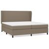 vidaXL Box spring postel s matrac&iacute; taupe 200x200 cm textil