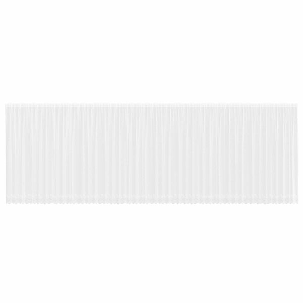 vidaXL Čipkov&yacute; Z&aacute;věs se z&aacute;clonami B&iacute;l&aacute; 240 x 1200 cm Polyester