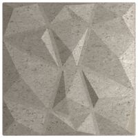 vidaXL Nástěnné panely 24 ks betonově šedé 50 x 50 cm XPS 6 m² diamant