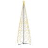 vidaXL V&aacute;nočn&iacute; stromeček z kužele tepl&aacute; b&iacute;l&aacute; 1400 LED diod 160 x 500 cm