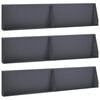 vidaXL Opěrn&aacute; zeď 6 ks 100 x 12 x 30 cm Ocel Antracitov&aacute;