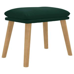 vidaXL Podnožka tmavě zelen&aacute; 45x29,5x35 cm samet