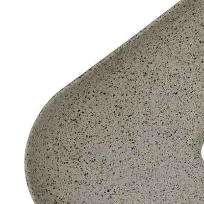 vidaXL Umyvadlo na desku šedé obdélník 48 x 37,5 x 13,5 cm keramika