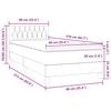 vidaXL Box spring postel s matrac&iacute; čern&aacute; 90x210 cm samet