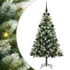 vidaXL Uměl&yacute; v&aacute;nočn&iacute; stromeček s uměl&yacute;m sněhem 150 LED Tepl&aacute; b&iacute;l&aacute;