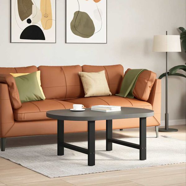 vidaXL Nohy konferenčn&iacute;ho stolku čern&eacute; 2 ks 70 x (42-43) cm ocelov&eacute;