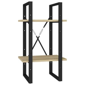 vidaXL Knihovna se 2 policemi dub sonoma 40x30x70 cm kompozitn&iacute; dřevo