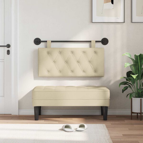 vidaXL Z&aacute;věsn&aacute; čeln&iacute; deska N&aacute;stěnn&yacute; Kr&eacute;mov&aacute; 100 x 55 x 7 cm textil