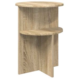 vidaXL Bočn&iacute; stůl Dub sonoma &Oslash; 39,5 x 55 cm Kompozitn&iacute; dřevo