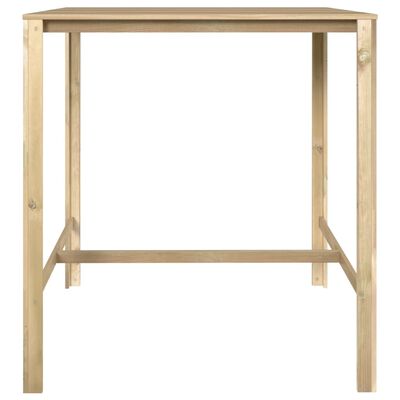 vidaXL Barový stůl 110 x 100 x 110 cm impregnovaná borovice