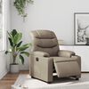 vidaXL Elektrick&eacute; polohovac&iacute; křeslo cappuccino uměl&aacute; kůže