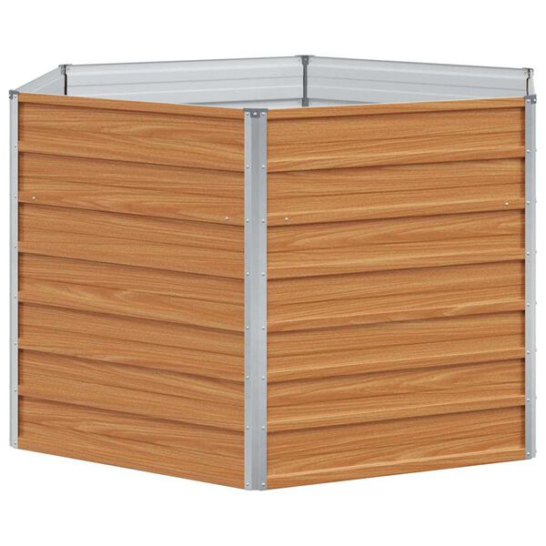 vidaXL Vyv&yacute;&scaron;en&yacute; zahradn&iacute; z&aacute;hon Světle hněd&aacute; 129 x 129 x 77 cm