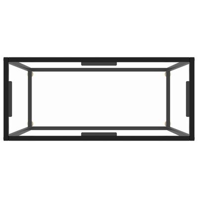 vidaXL Konzolový stolek transparentní 80 x 35 x 75 cm tvrzené sklo
