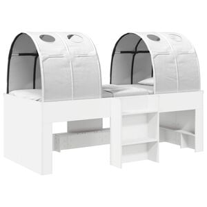 vidaXL Postel s Tunelem 4 pcs B&iacute;l&aacute; Kompozitn&iacute; dřevo