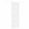 vidaXL Posuvn&eacute; dveře ORKDAL 83 x 232 cm Masivn&iacute; borovicov&eacute; dřevo B&iacute;l&aacute;