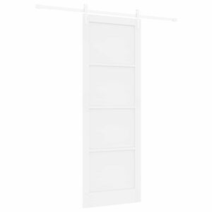 vidaXL Posuvn&eacute; dveře ORKDAL 83 x 232 cm Masivn&iacute; borovicov&eacute; dřevo B&iacute;l&aacute;