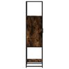 vidaXL Skř&iacute;ň highboard kouřov&yacute; dub 35,5x35x139 cm kompozit a kov