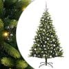 vidaXL Uměl&yacute; skl&aacute;dac&iacute; v&aacute;nočn&iacute; stromeček 300 LED Zelen&aacute; 180 cm PVC a PE