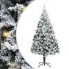 vidaXL Uměl&yacute; v&aacute;nočn&iacute; stromeček B&iacute;l&aacute; 240 cm PVC, ocel a plast