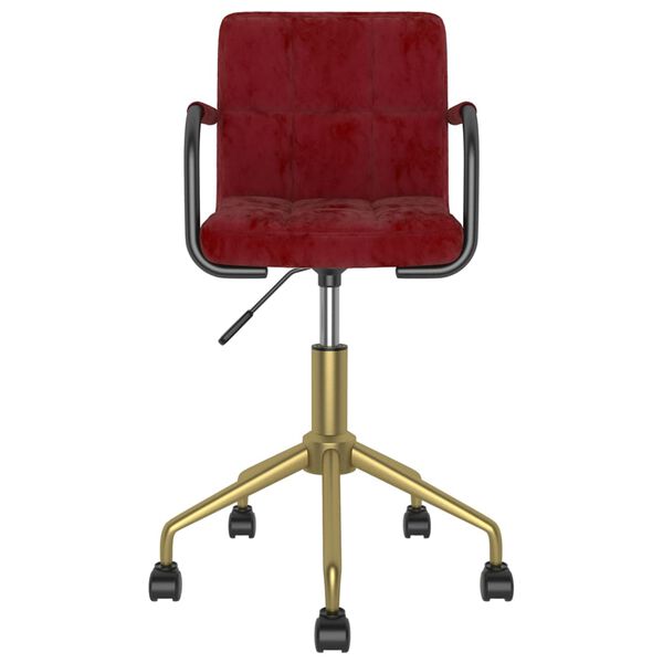 vidaXL Otočn&eacute; j&iacute;deln&iacute; židle 2 ks v&iacute;nov&eacute; samet