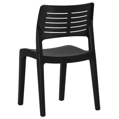 vidaXL Zahradní židle 2 ks antracitové polypropylen